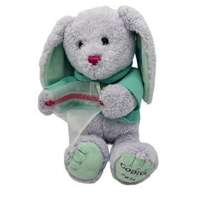 Gund Godiva 2016 Pale Purple Bunny Rabbit With‎ Mint Green Coat Plush